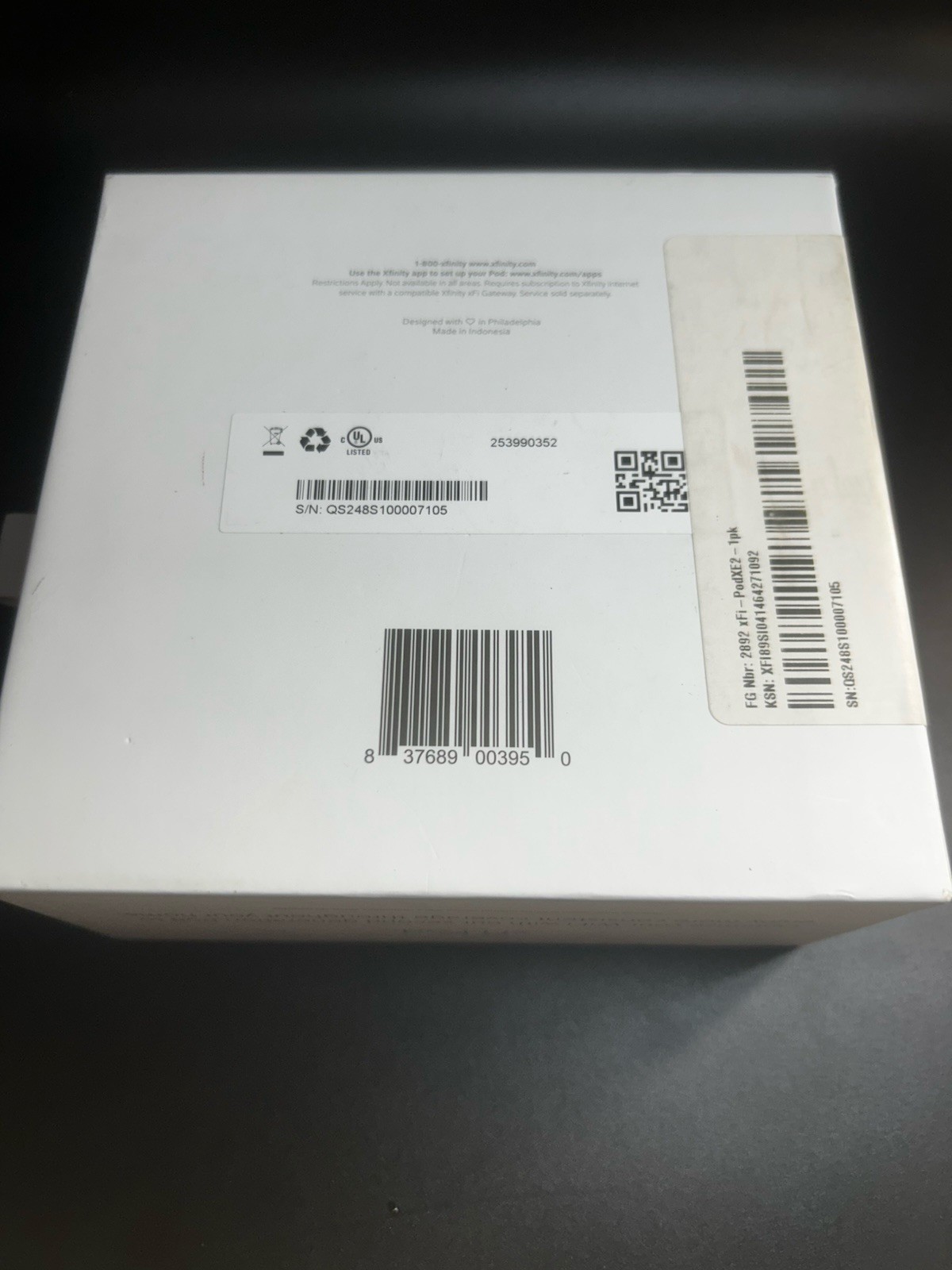 Xfinity Comcast xFi Pod 2nd Gen Model XE2-SG WiFi Network Extender