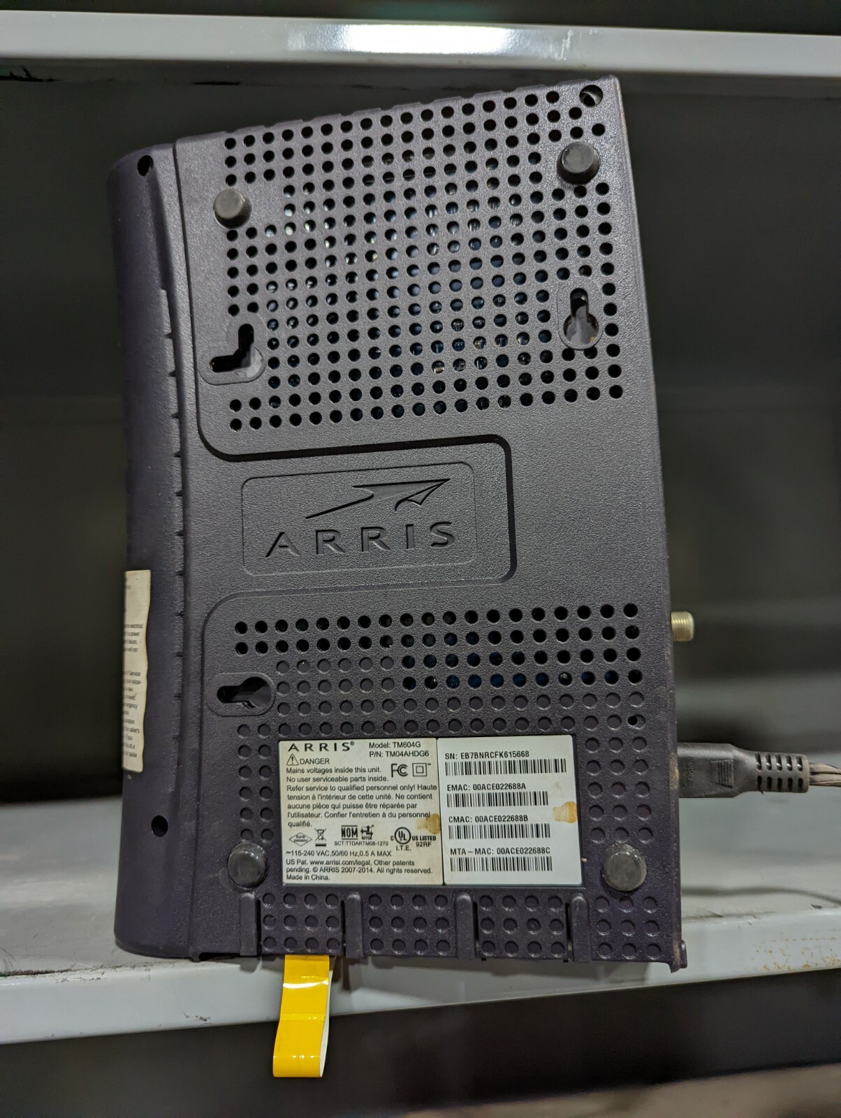 Arris TM604G Modem TM04AHDG6 *Used