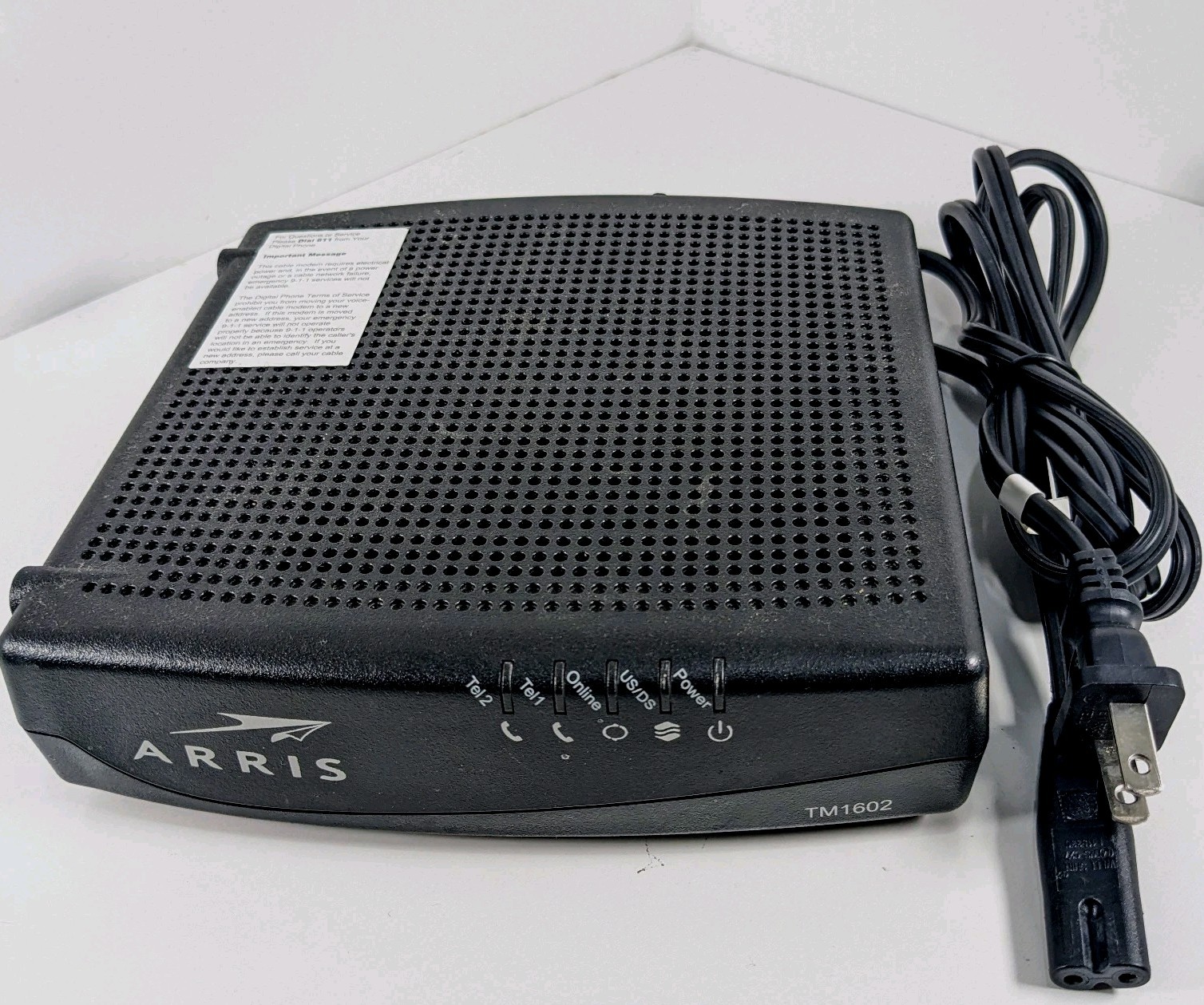 ARRIS TM1602A Telephony Cable Modem Touchstone DOCSIS 3.0