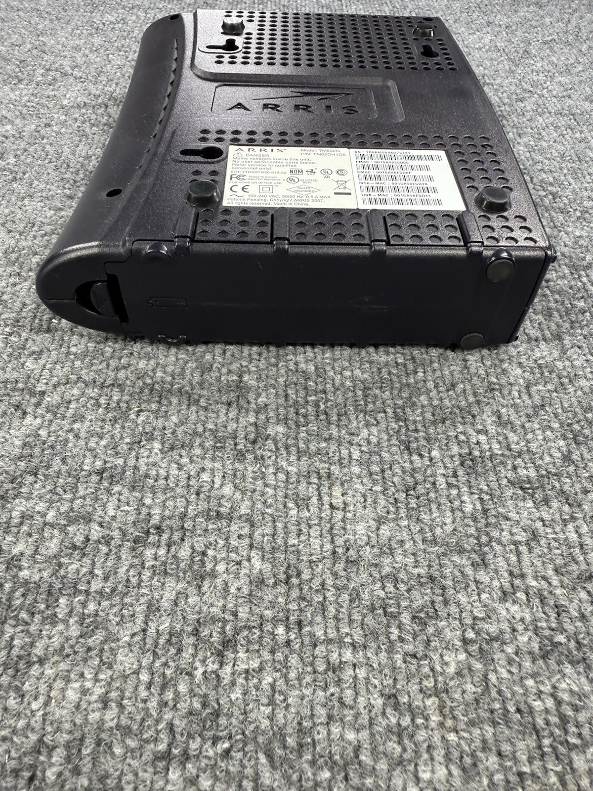 📶 ARRIS TM502G Telephony Cable Modem DOCSIS 2.0 High-Speed Internet