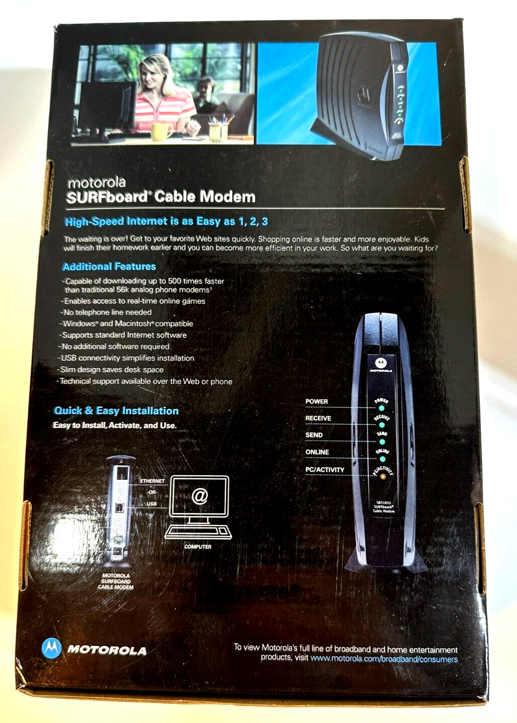 Motorola SURFboard SB5101U (567005-005-00) 38.91 Mbps NIB