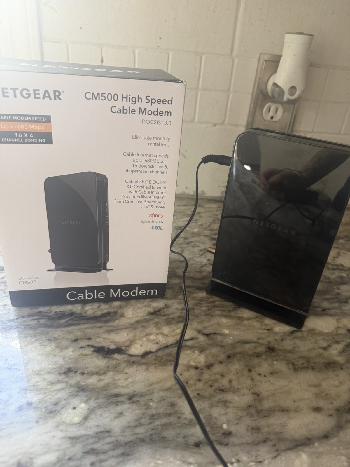 NETGEAR CM500 (CM500100NAS) 680 Mbps – Black