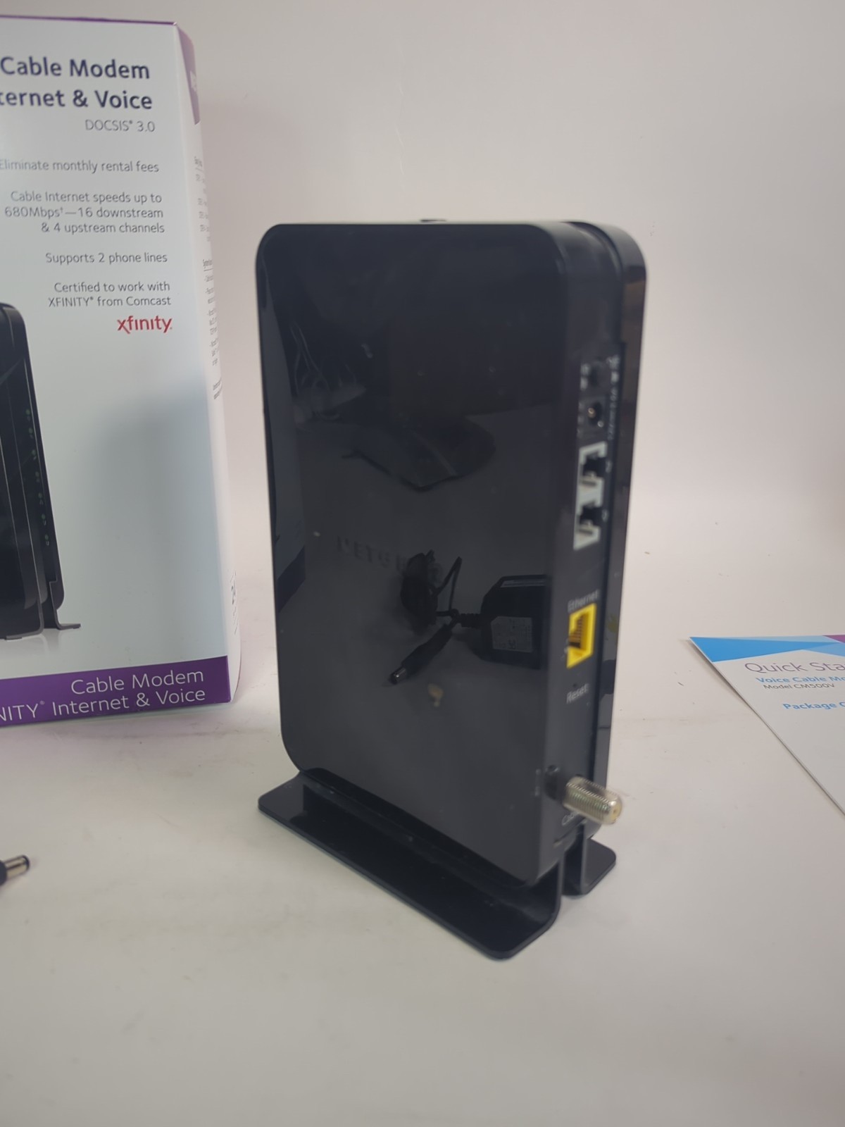 NETGEAR CM500V Cable Modem for Internet & Voice Xfinity 680mbps C5
