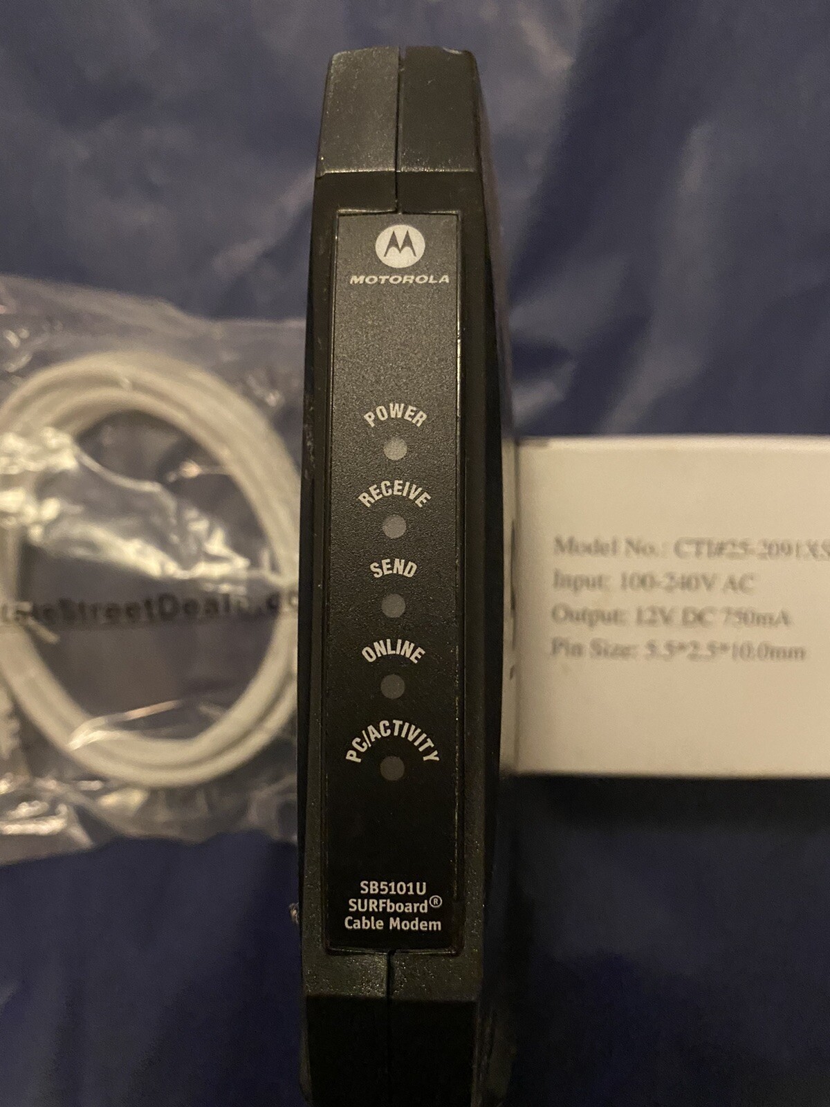 Motorola SURFboard Cable Modem Model: # SB5101U With Power Cord and cable new
