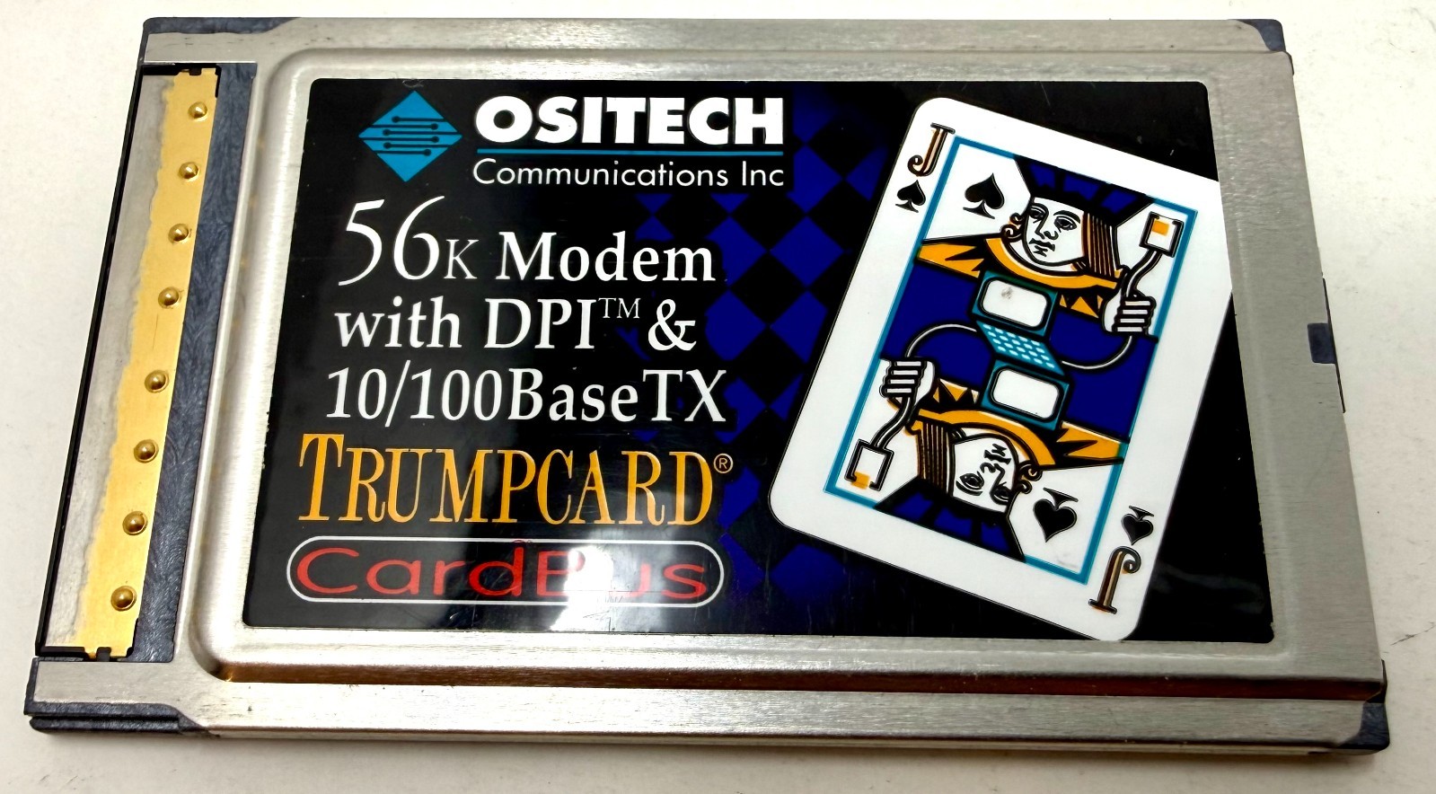 Ositech Jack of Spades 56K Modem DPI 10/100 Base TX Trump Card CardBus Trumpcard