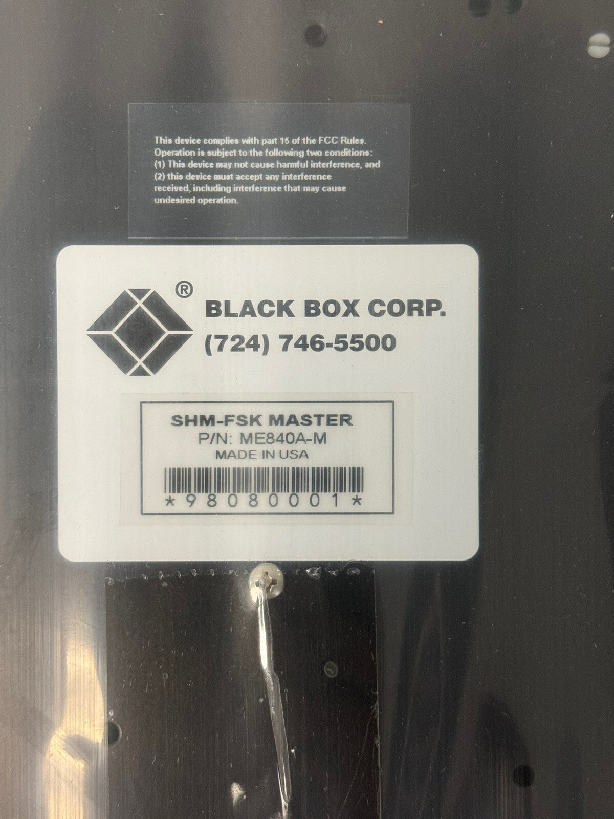 Black Box ME840A-M Black Box 120v-ac 20w Short Haul Modem HSM-FSK (Master) New