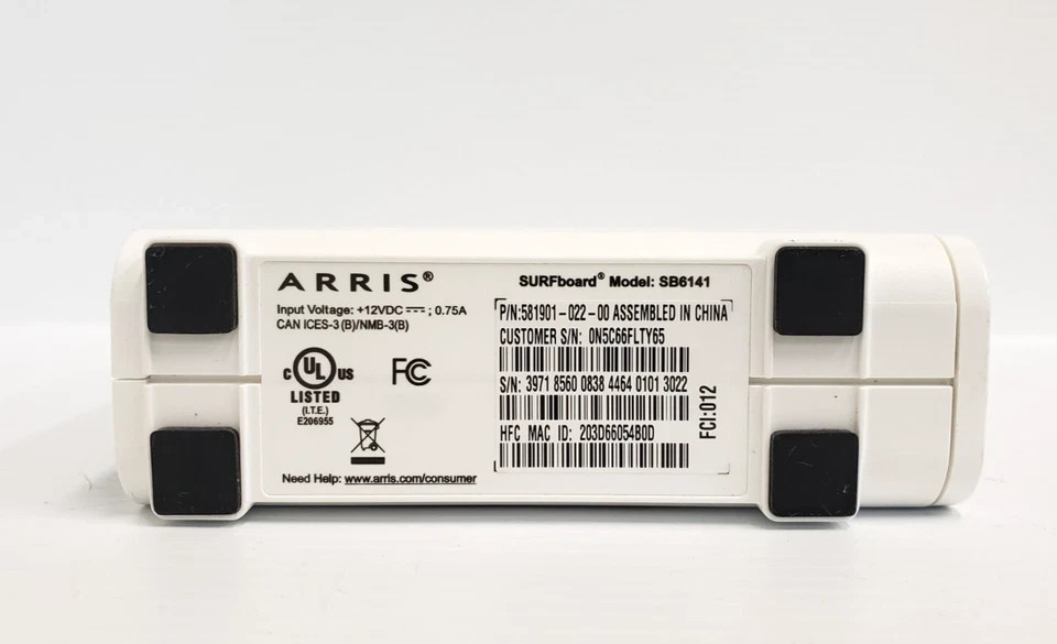 ARRIS SURFboard SB6141 Cable Modem – White