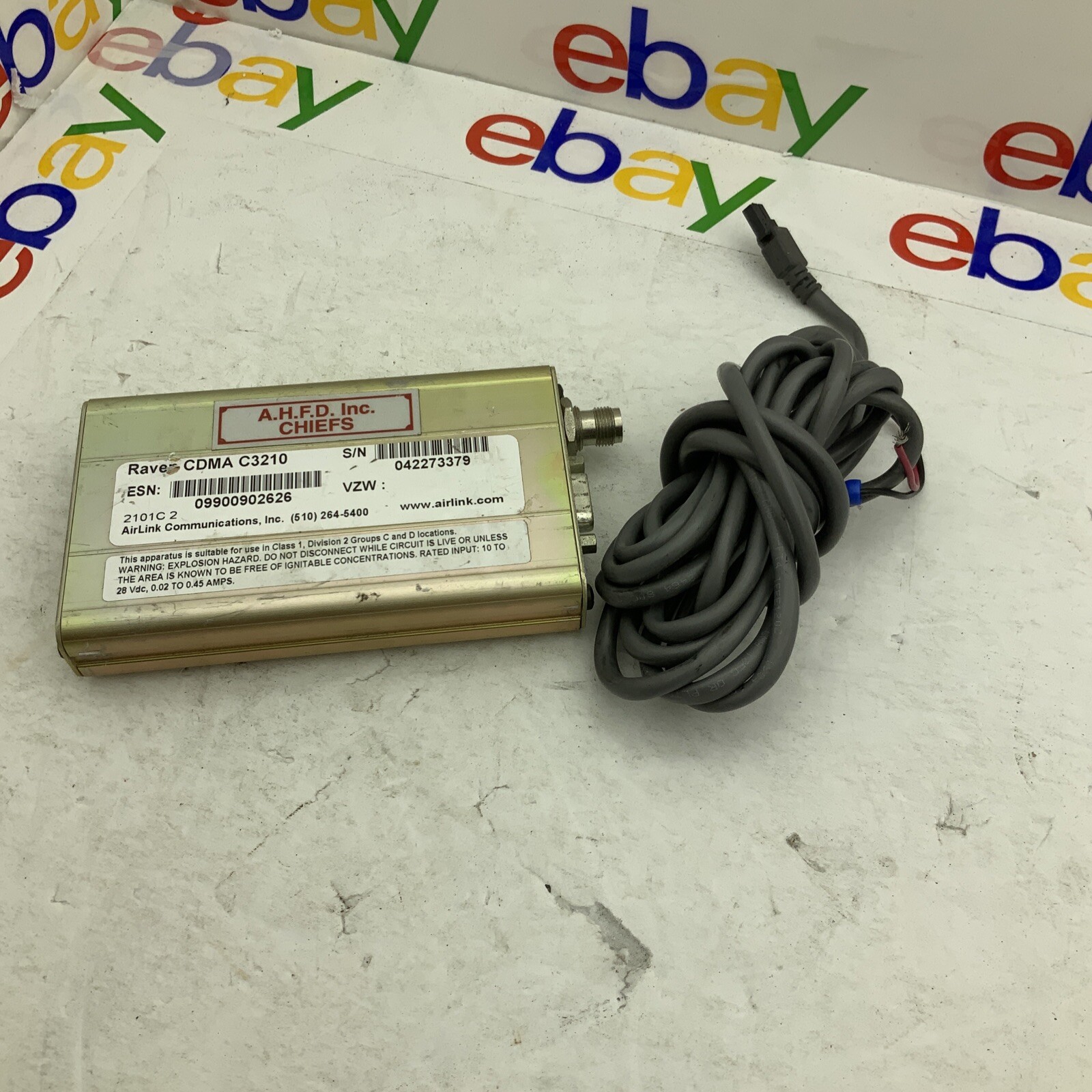 AIRLINK COMMUNICATIONS C3210 SPRINT RAVEN 100 CDMA CELLULAR MODEM