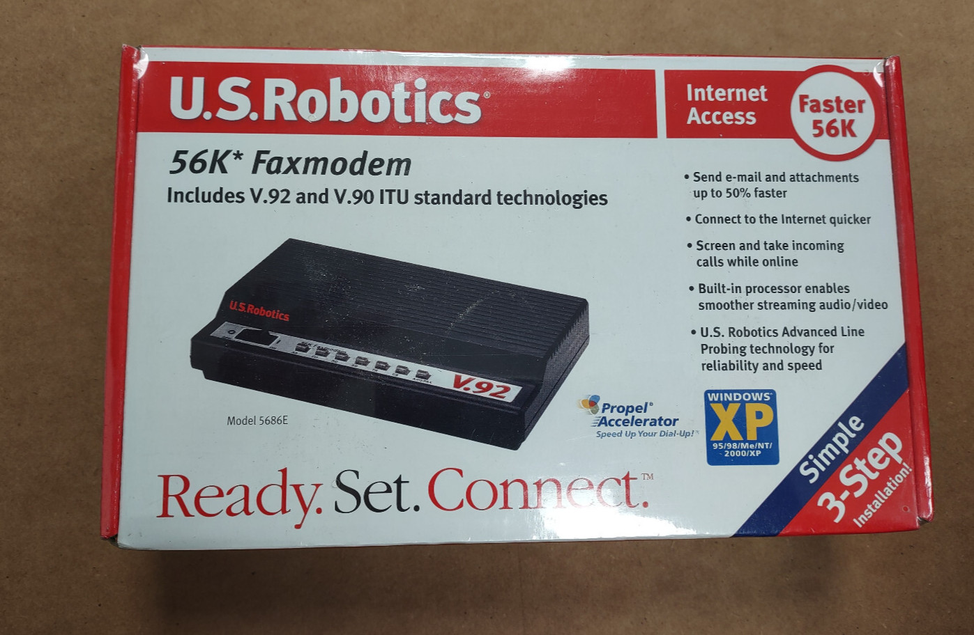 FACTORY SEALED US Robotics 56K Modem/ Fax/ USR5686E
