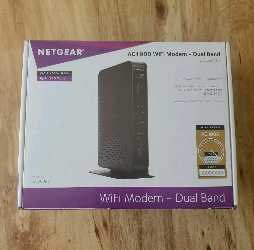 NETGEAR C6300BD-Cox DOCSIS 3.0 AC1900 Data Cable Gateway, Expanded Coverage and
