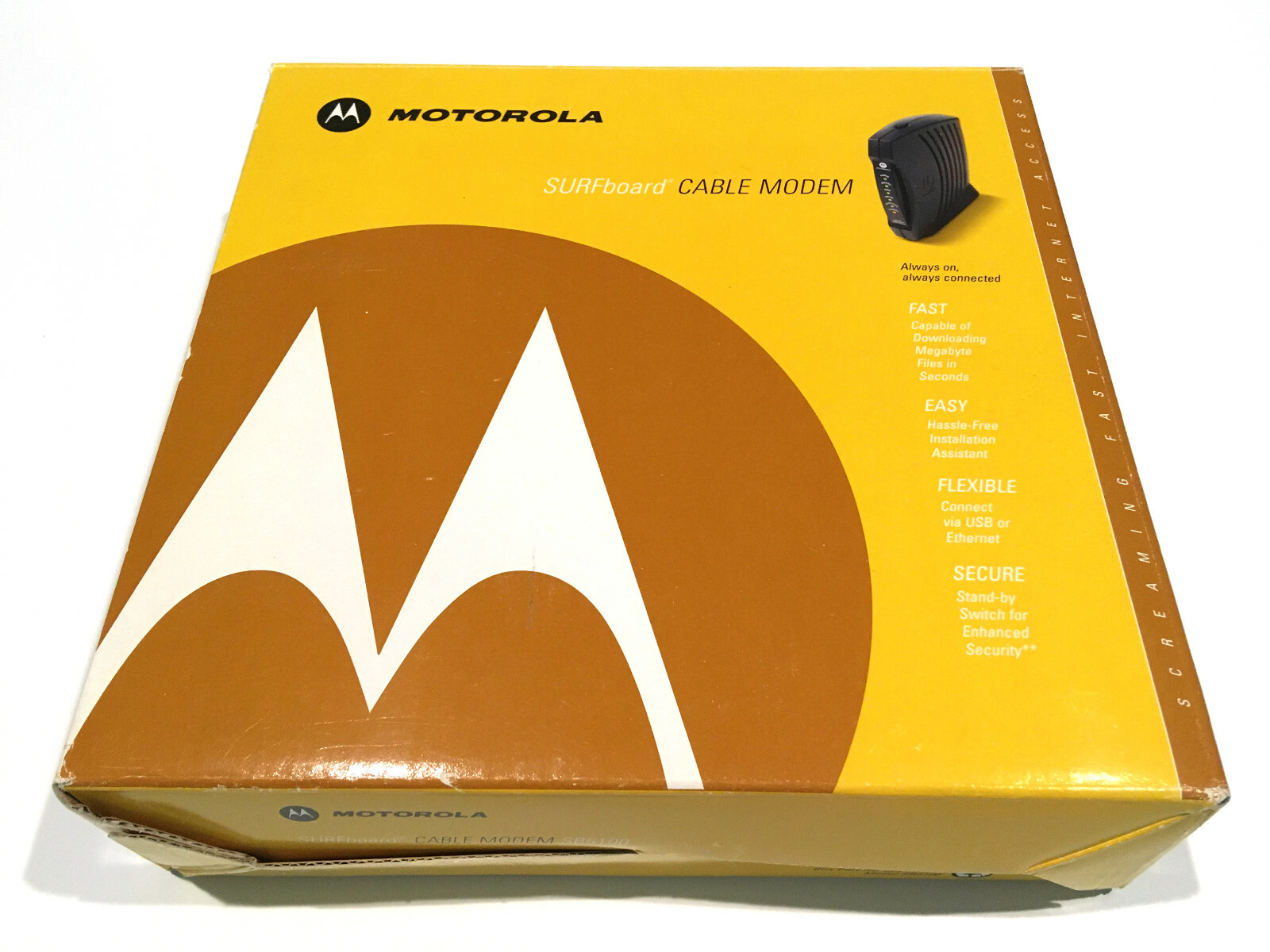 ❤️ Motorola SURFboard Cable Modem SB5100 CIB Complete