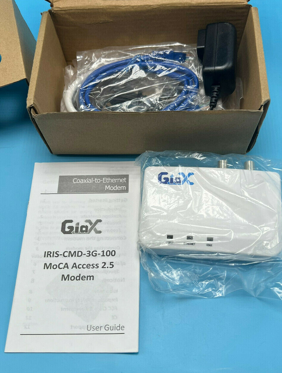 GIAX IRIS-CMD-3G-100 Coaxial-to-Ethernet Modem