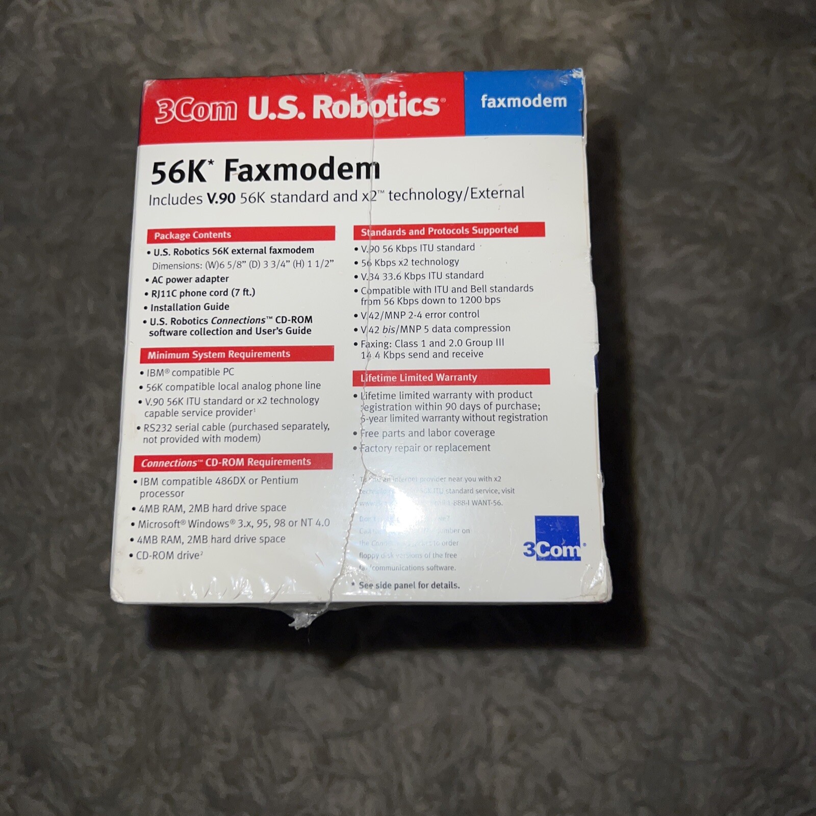 3COM U.S. Robotics 5686 56K X2 External Modem | Super Rare