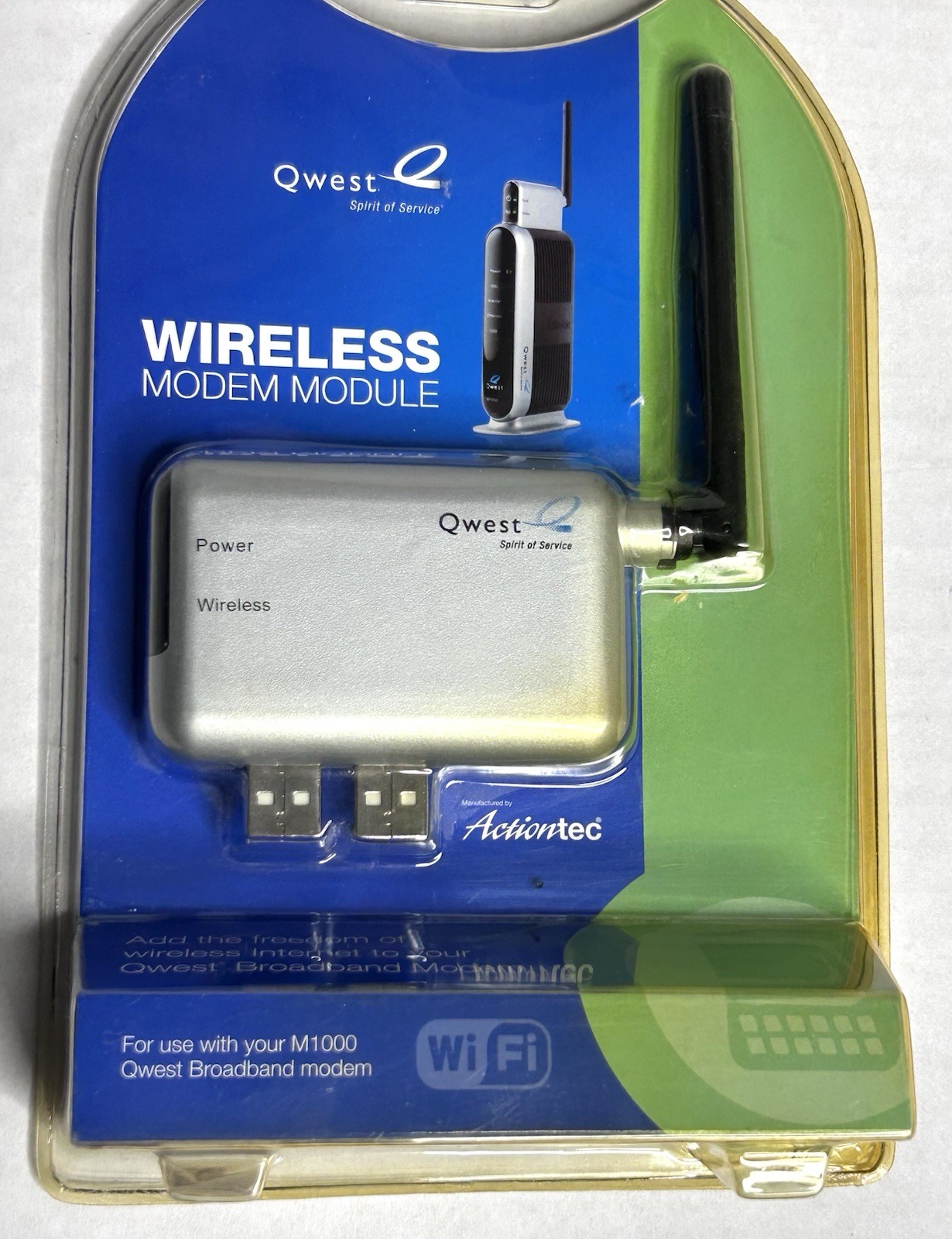 NEW Sealed Qwest Actiontec W1000 Wireless Modem Module Adapter for M1000 WiFi