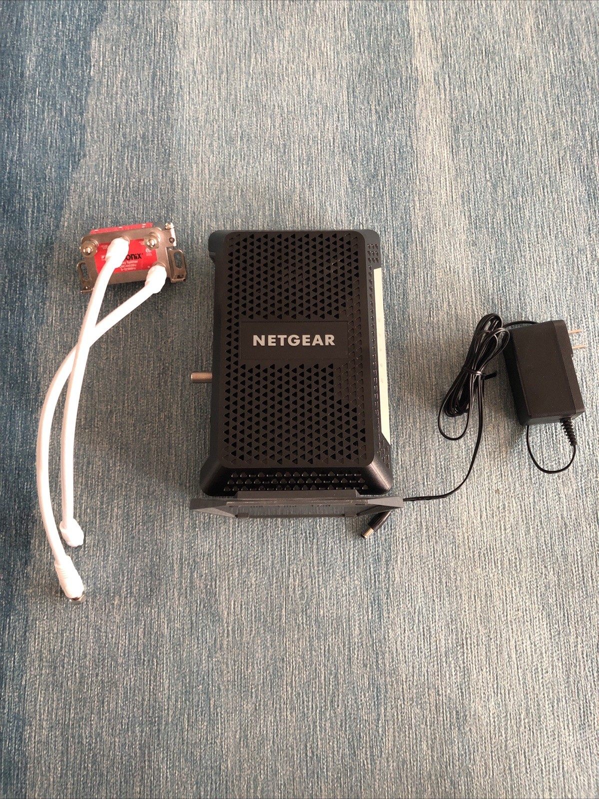 NETGEAR CM1000v2 Nighthawk DOCSIS 3.1 Cable Modem USED WORKS Power Cord Coaxial