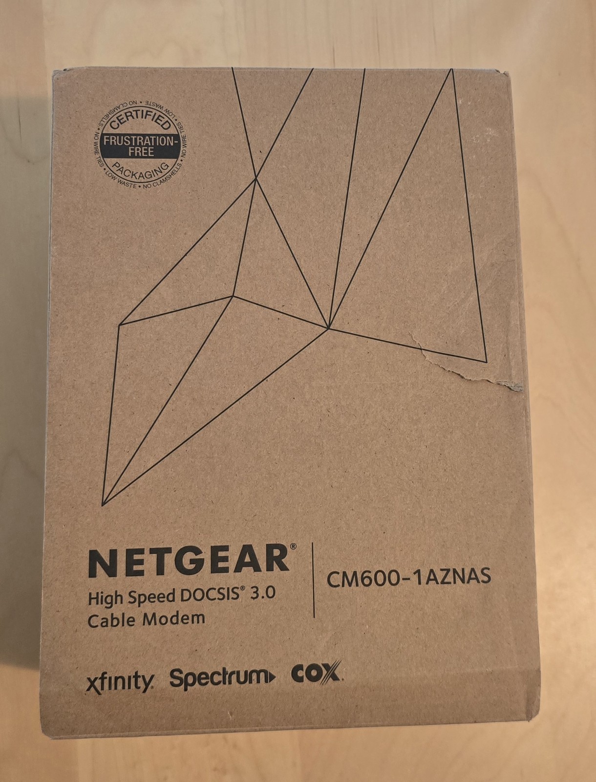NETGEAR CM600-1AZNAS DOCSIS 3.0 Cable Modem High Speed 960Mbps