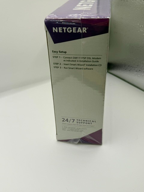 Netgear Broadband ADSL2+ Modem – DM111PSP with Power Supply In Box New Sealed)