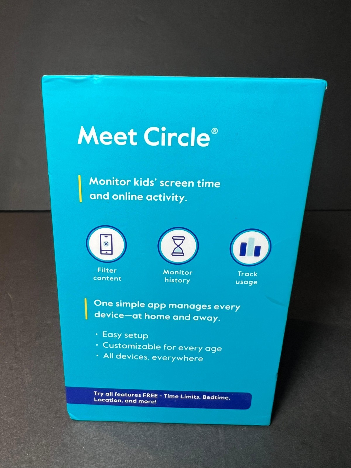 Circle CIR2001 Wireless Parental Controls Device White COMPLETE TESTED E01