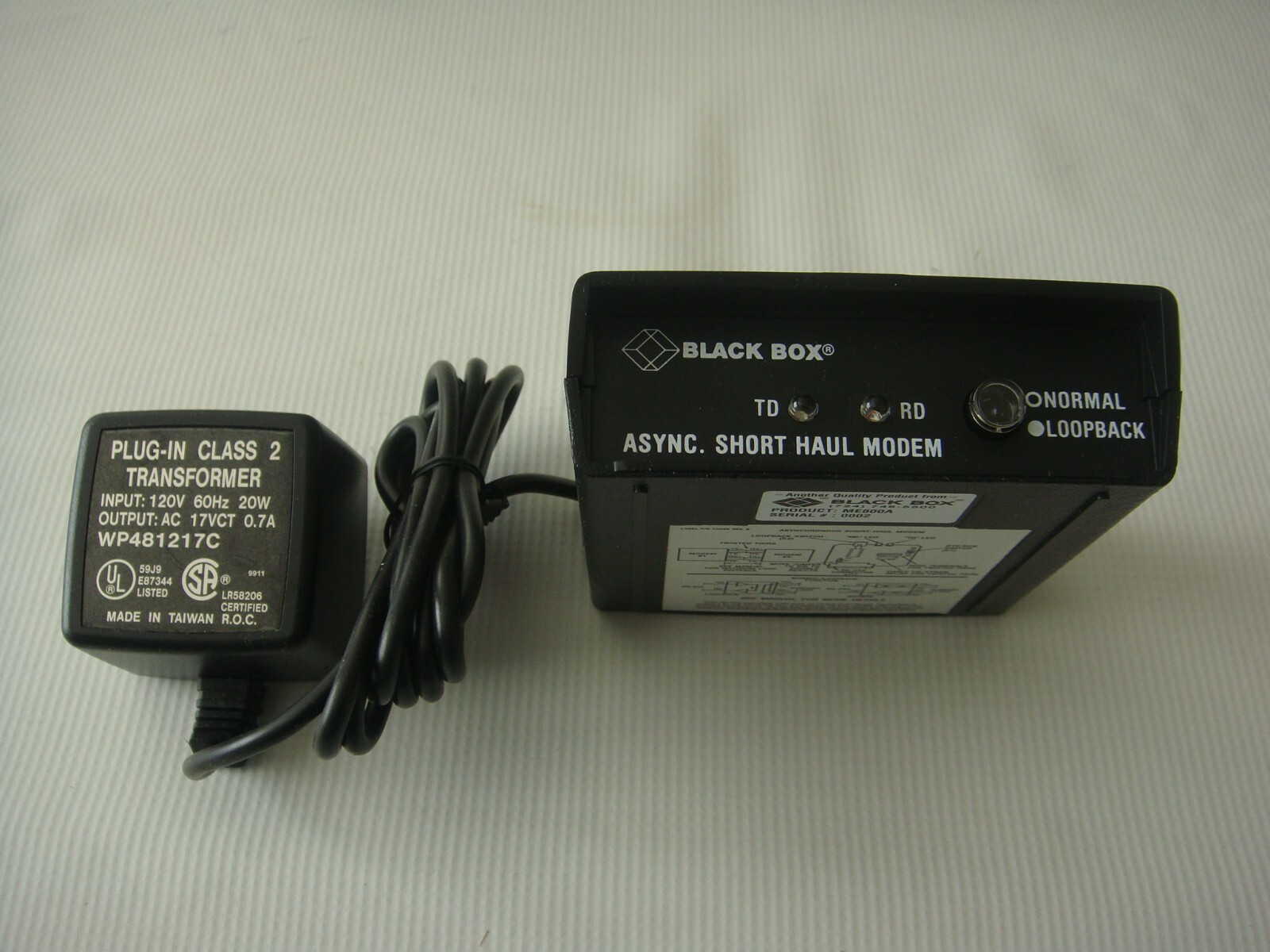 BLACK BOX Short-Haul Modem Model: Com/LDSA4