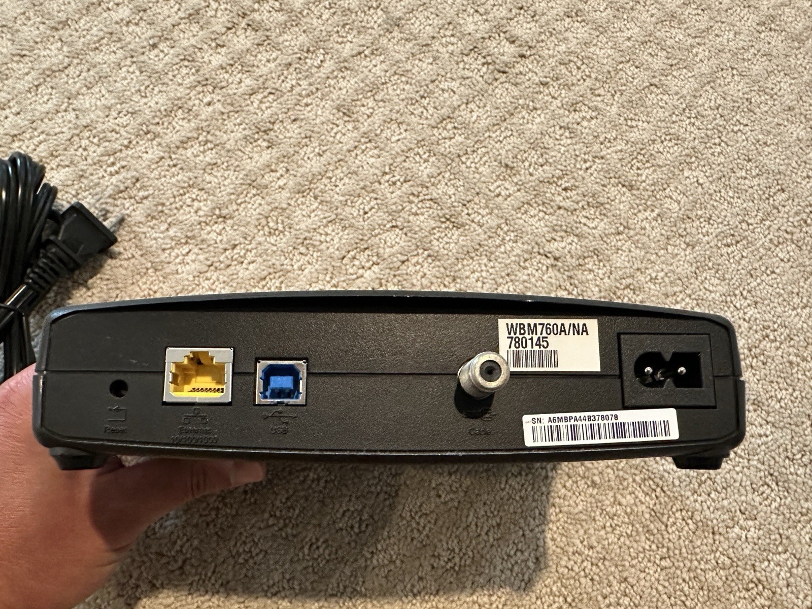 Arris WBM760A DOCSIS 3.0 Cable Modem