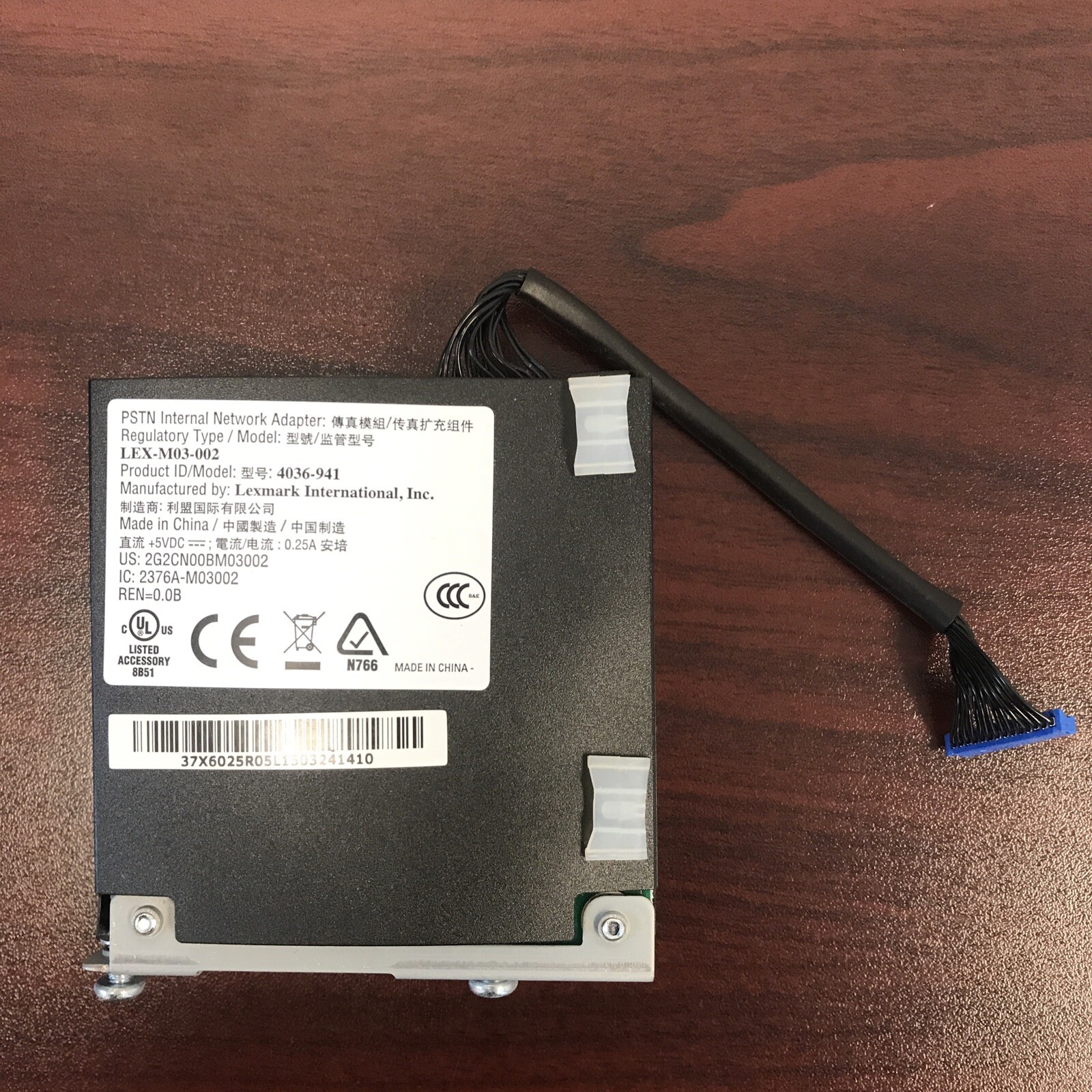 Lexmark 4036-941 PSTN Internal Network Adapter LEX-M03-002 Fax LOOK