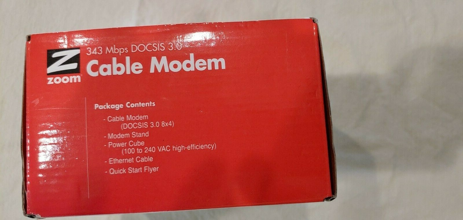 Zoom 343 Mpbs DOCSIS 3.0 Cable Modem Model 5341