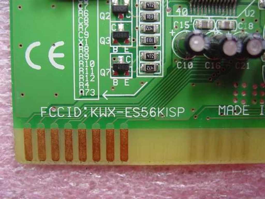 ESS MPB-000081 V.90 56K ISA Modem Card Ver 1.2 KWX-ES56KISP Dial-Up