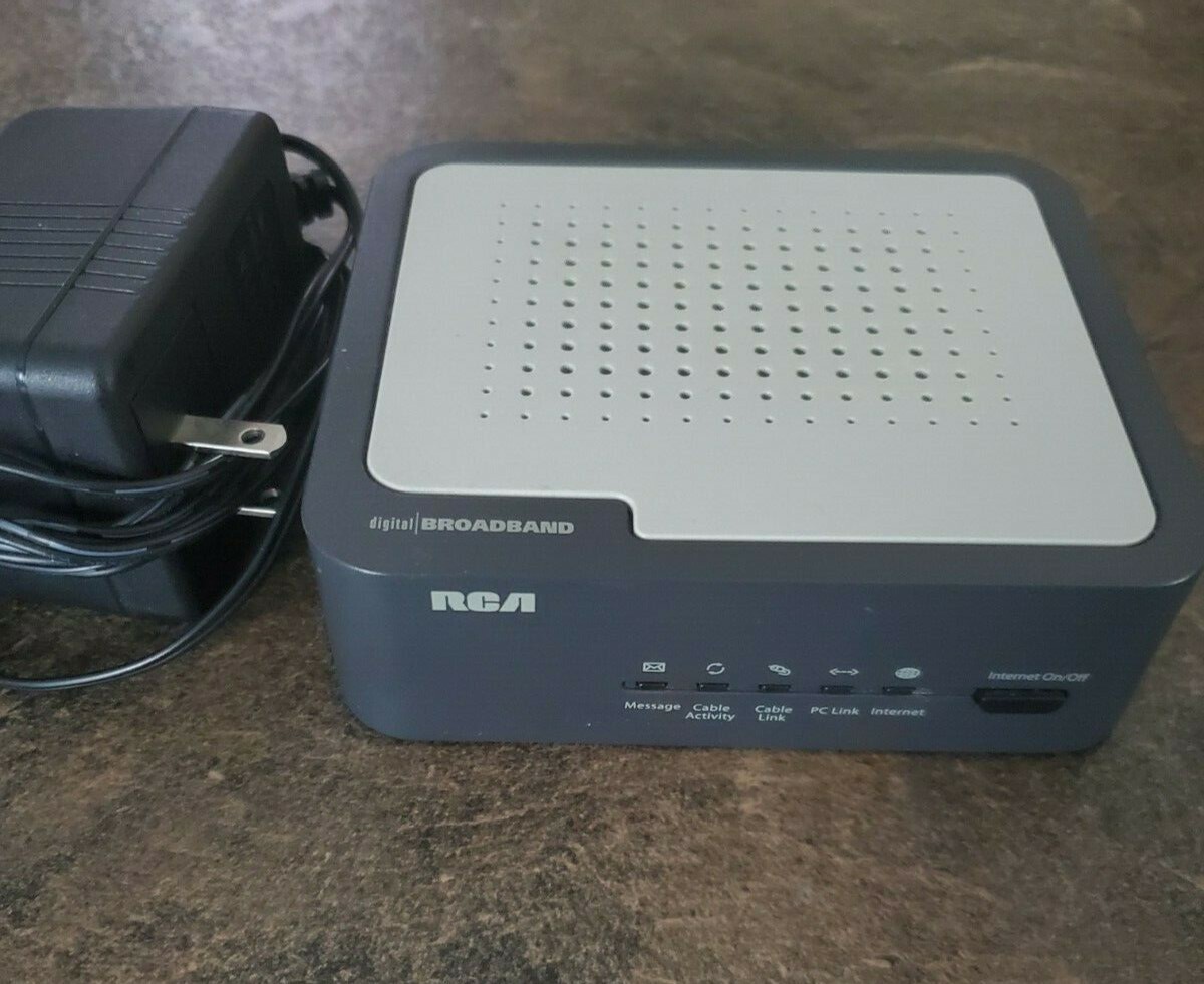 RCA (Thomson) DCM425 Cable Modem with Power Adapter – Tested and works great