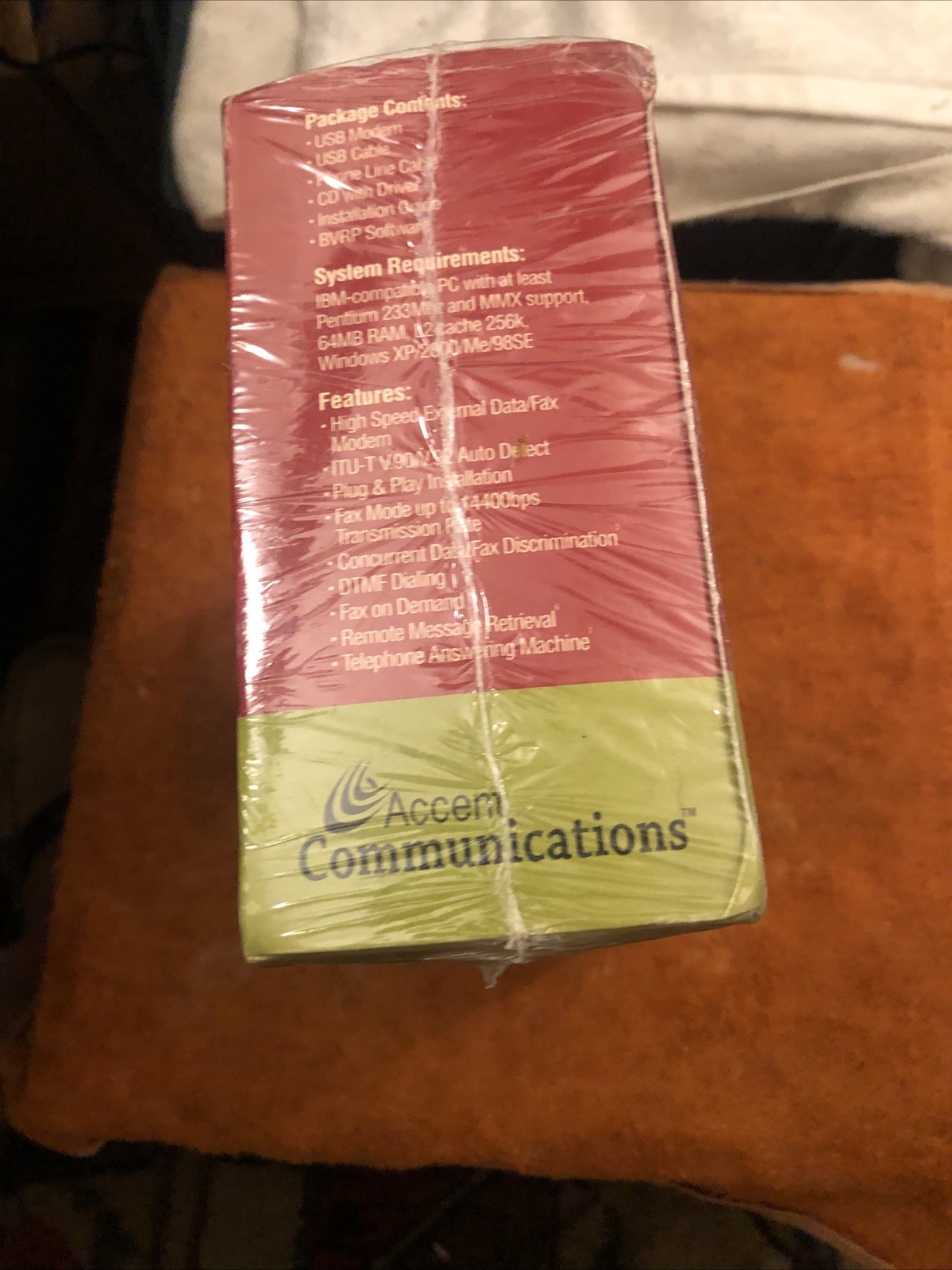 NIB ACCENT COMMUNICATIONS USB V.92 56K ANALOG CONNECTION USB OD-EMU-100