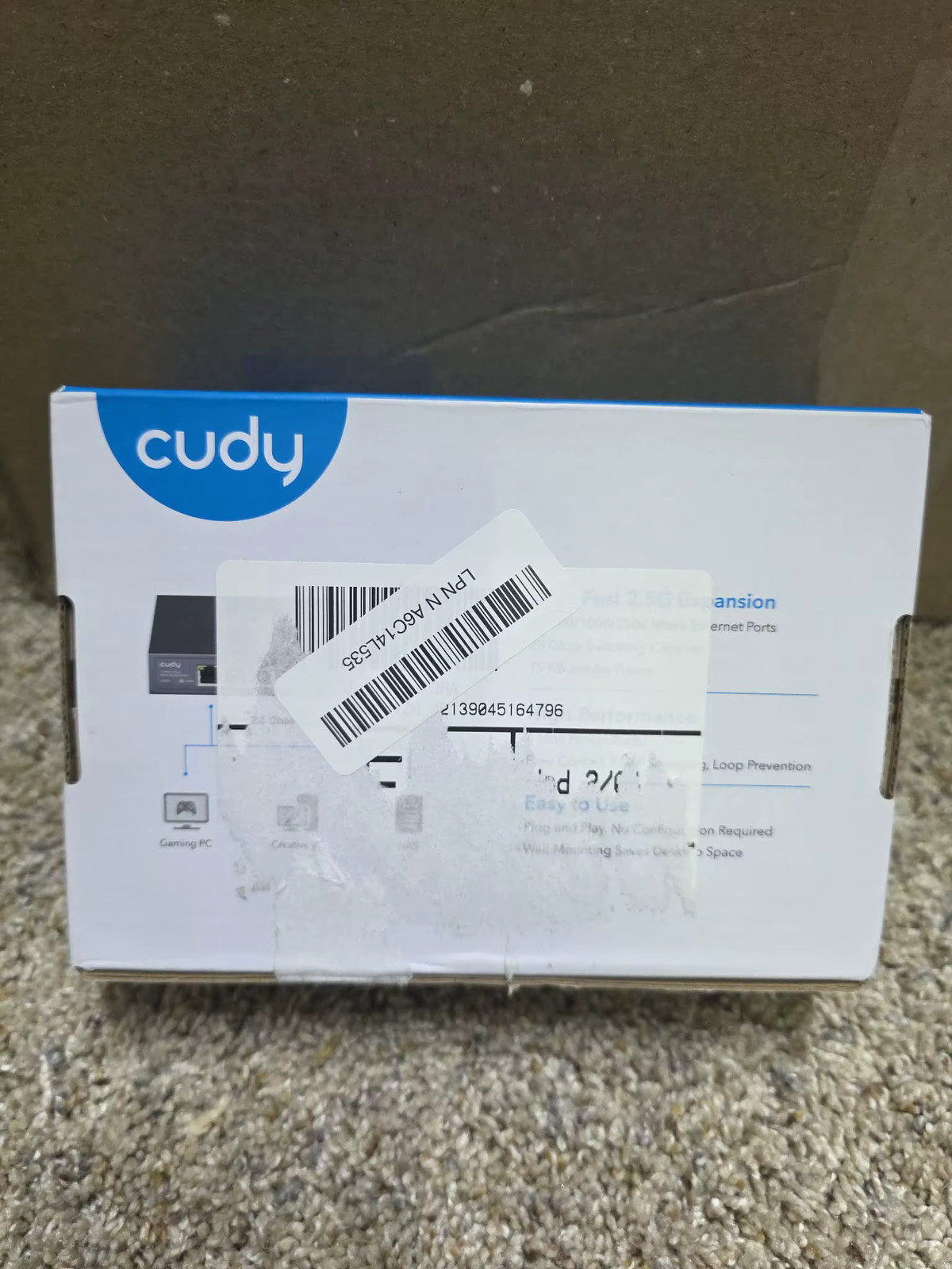 Cudy HS105 5-Port 2.5Gbps Multi-Gigabit Desktop Switch Metal Case Wall Mount NEW