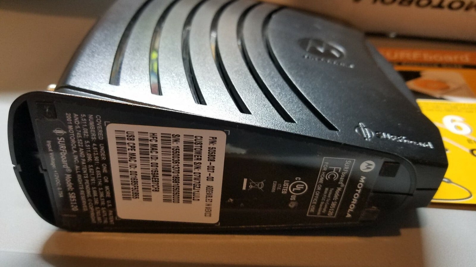 Motorola SURFboard Model# SB5120 Cable/Ethernet/USB Modem