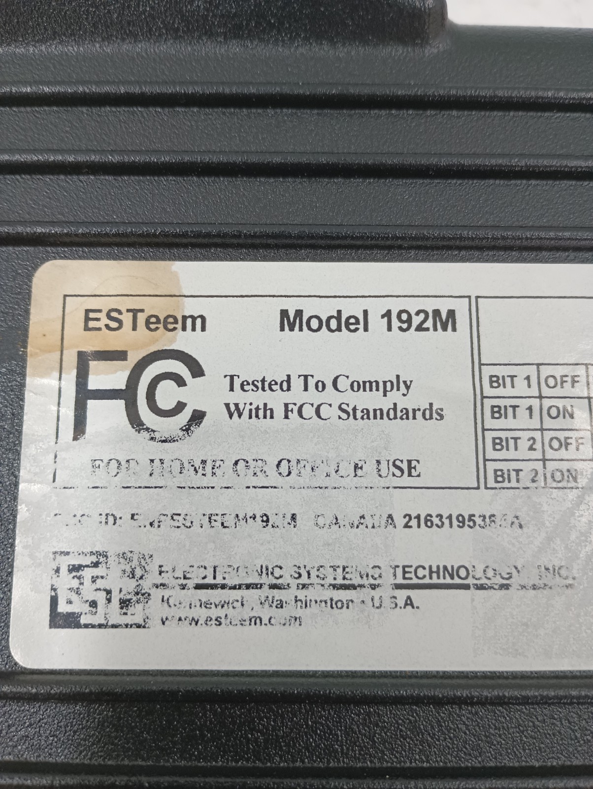 ESTeem Model 192M Radio Wireless Modem 192-M – Untested – AS-IS GC-7392