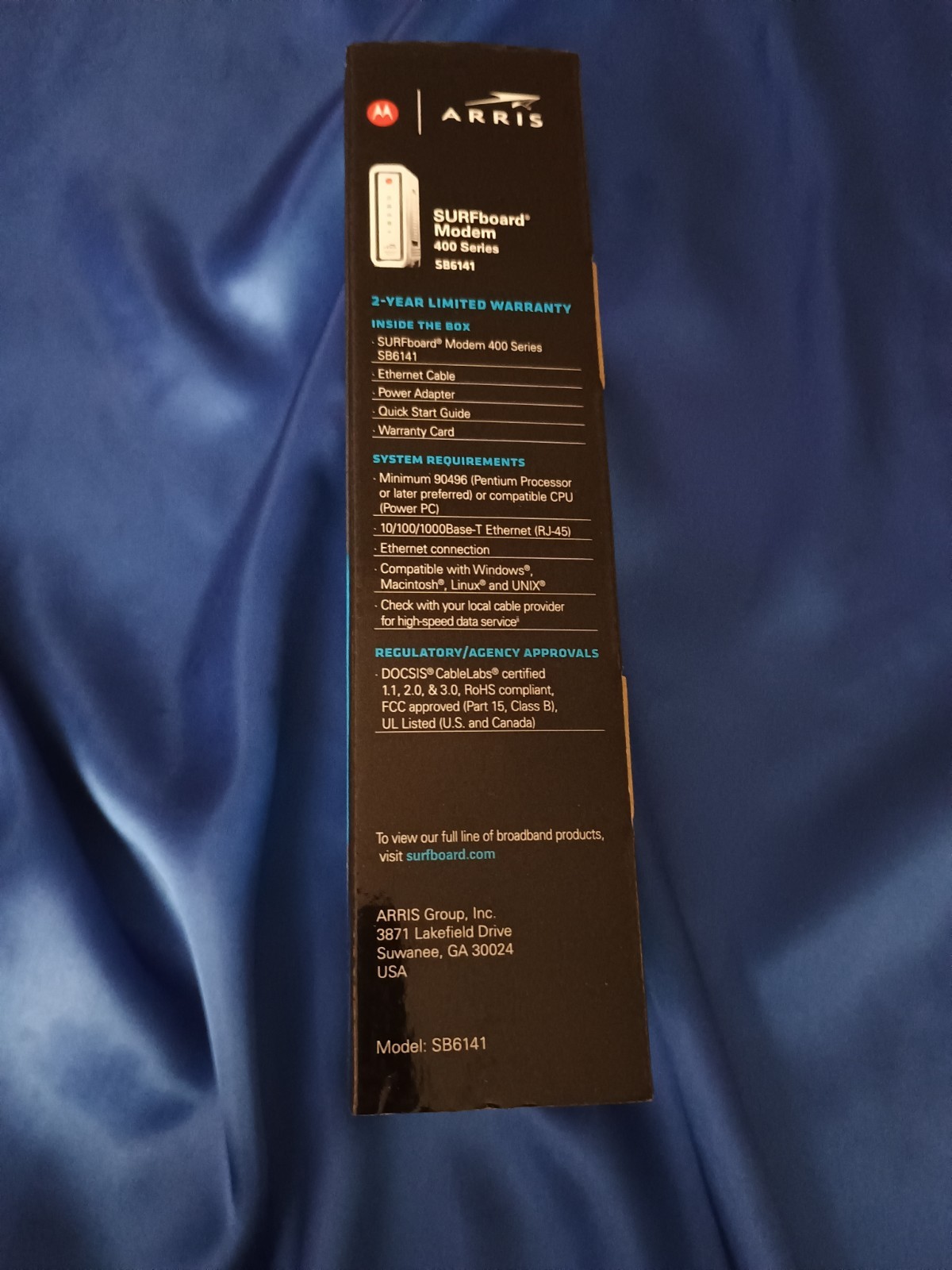 ARRIS SURFboard SB6141 Docsis 3.0 Cable Modem