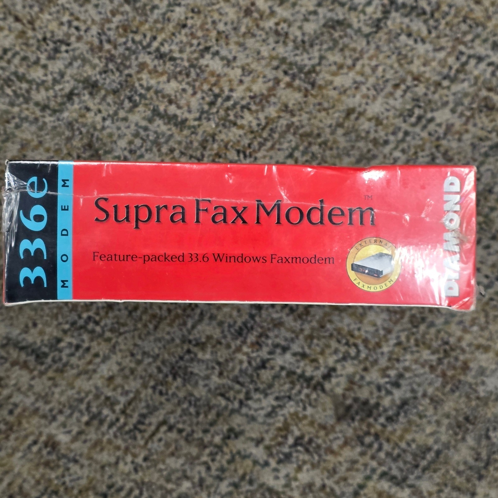 Diamond SupraExpress 336e External Fax Modem 33.6 Windows 95 Vintage Sealed New