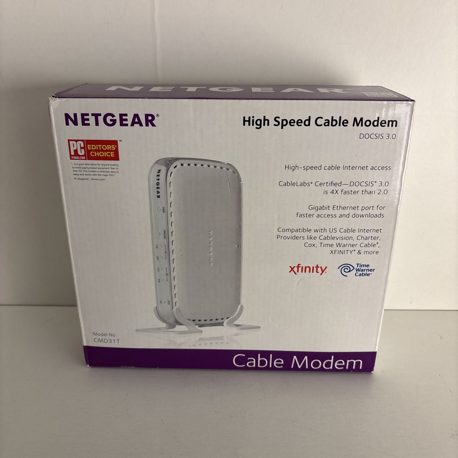 NETGEAR DOCSIS 3.0 – High Speed Cable Modem CMD31T Open Box
