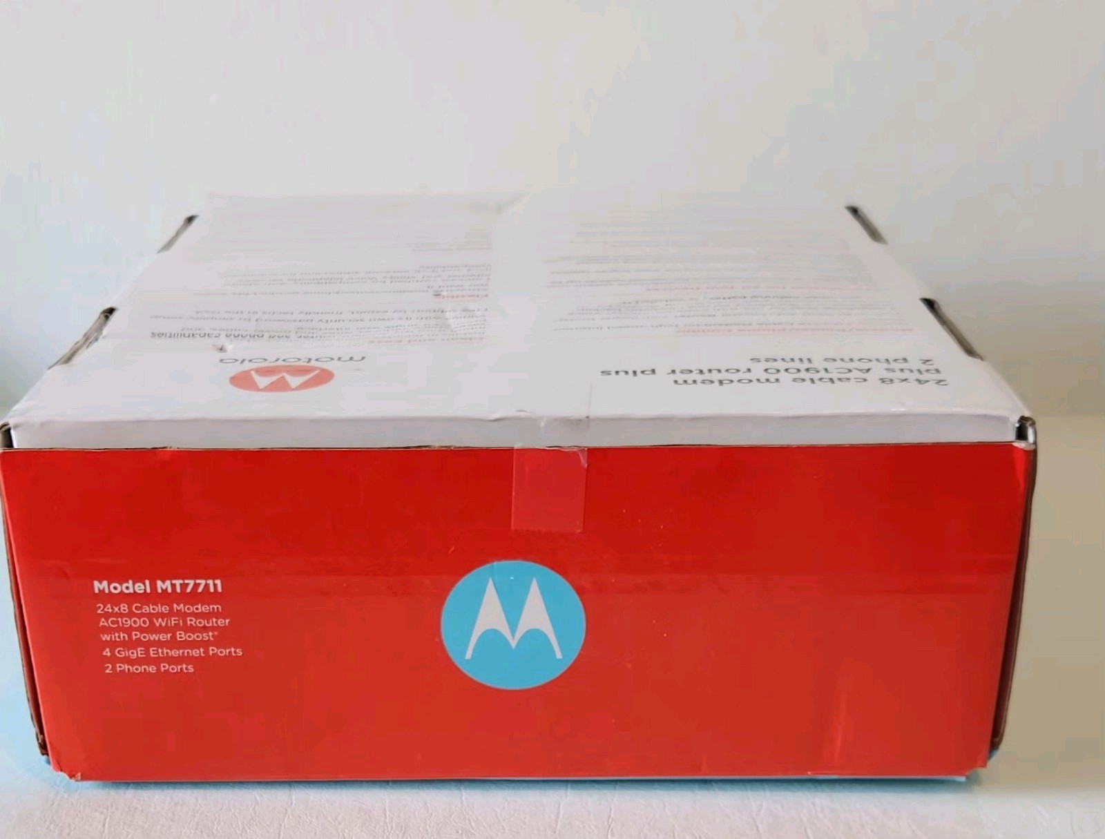 Motorola MT7711 24X8 Cable Modem and AC1900 Dual Band Wi-Fi Gigabit Router 2…