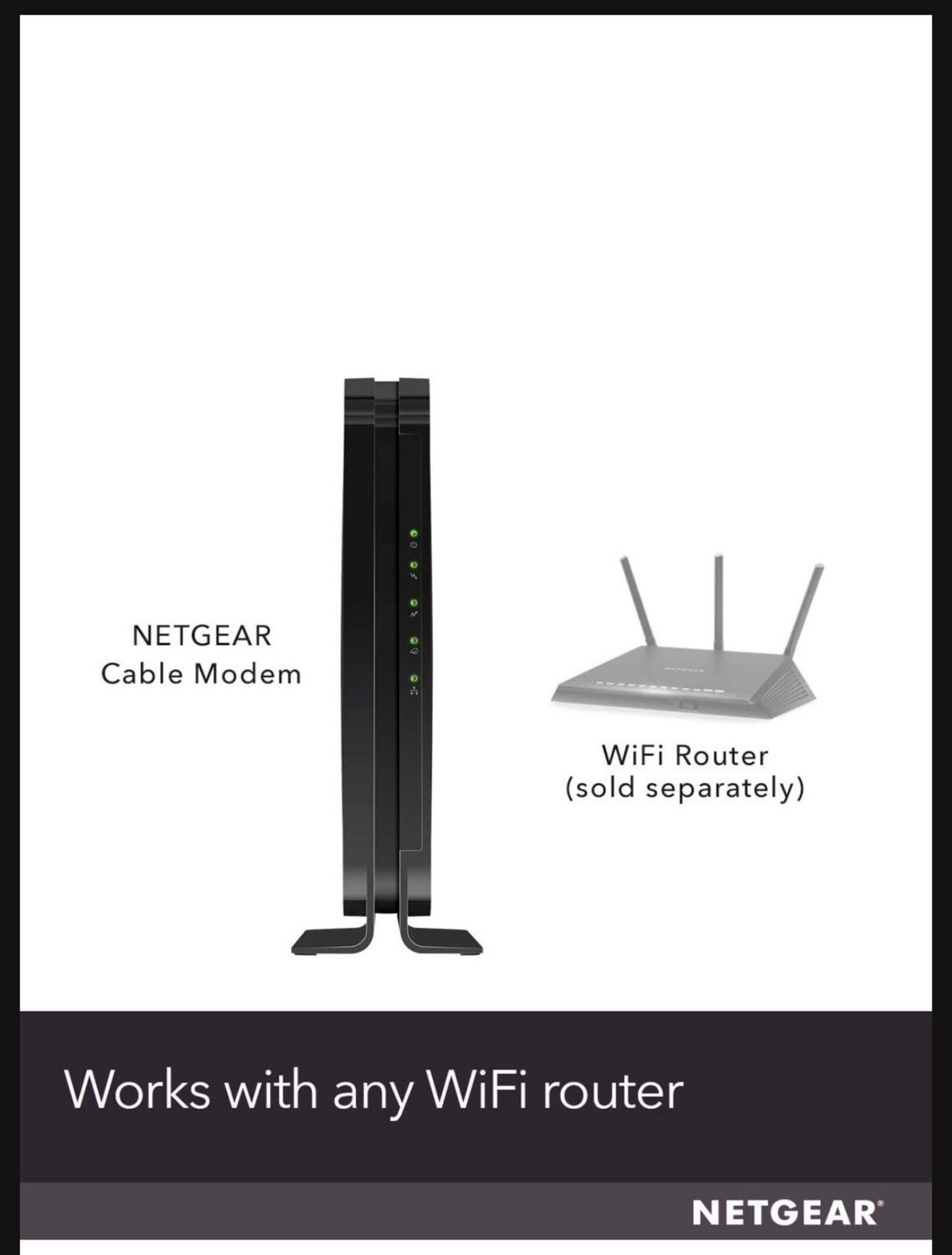 NETGEAR CM500 (CM500100NAS) 680 Mbps – Black