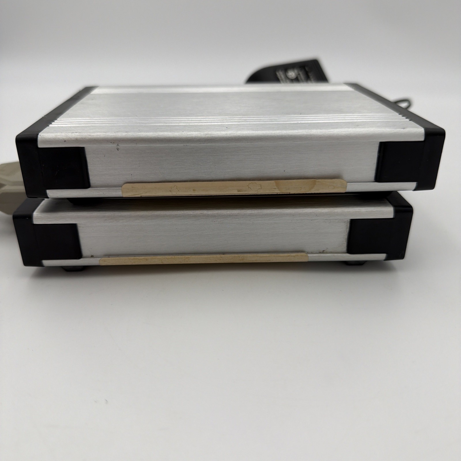 Lot of 2 Supra Fax Modem 33.6 External Modems Mac Serial Cable PSU Tested