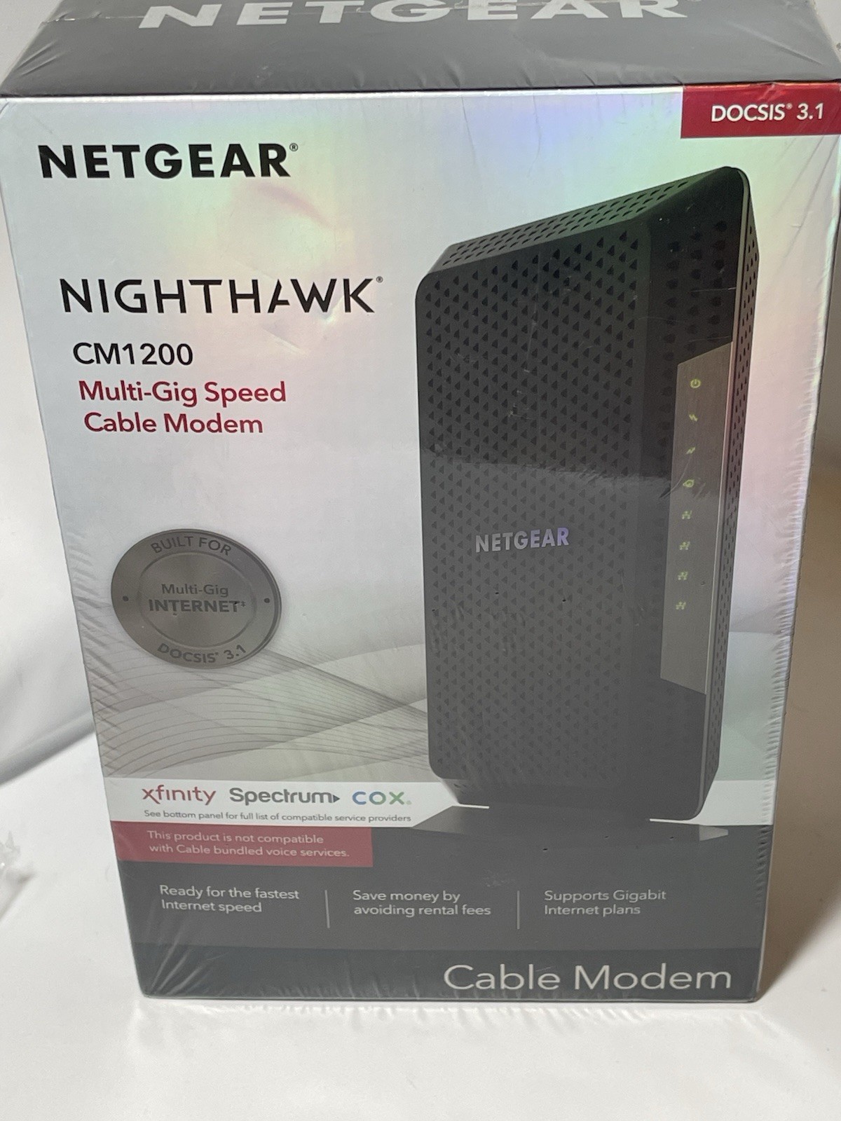 NETGEAR Nighthawk CM1200 DOCSIS 3.1 Multi-Gig Cable Modem New Sealed