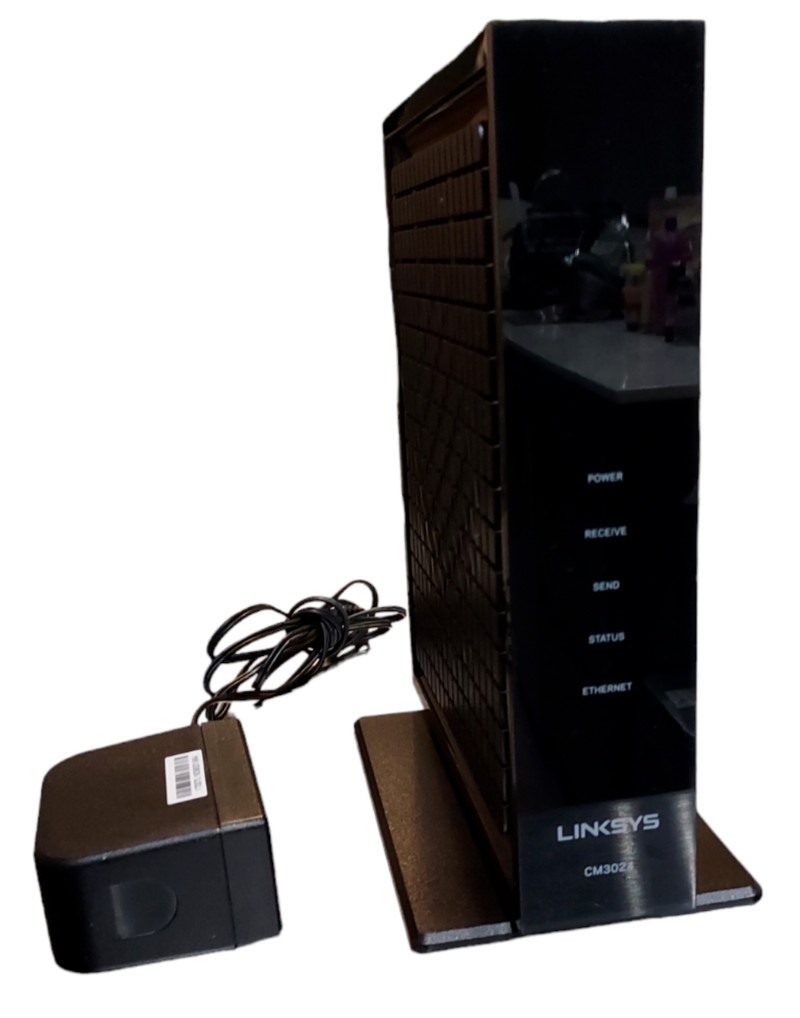 Linksys Modem DOCSIS 3.0 24×8 High Speed Cable Modem CM3024 960Mbps Black