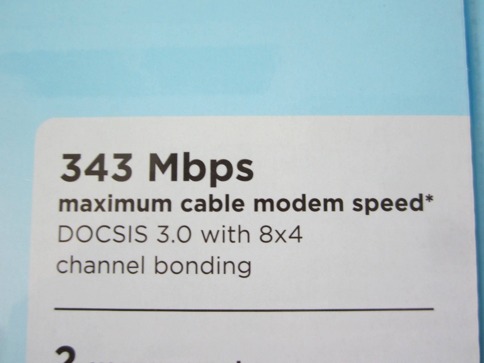 Motorola MB722010 343Mbps DOCSIS 3.0 Cable Modem New In Box