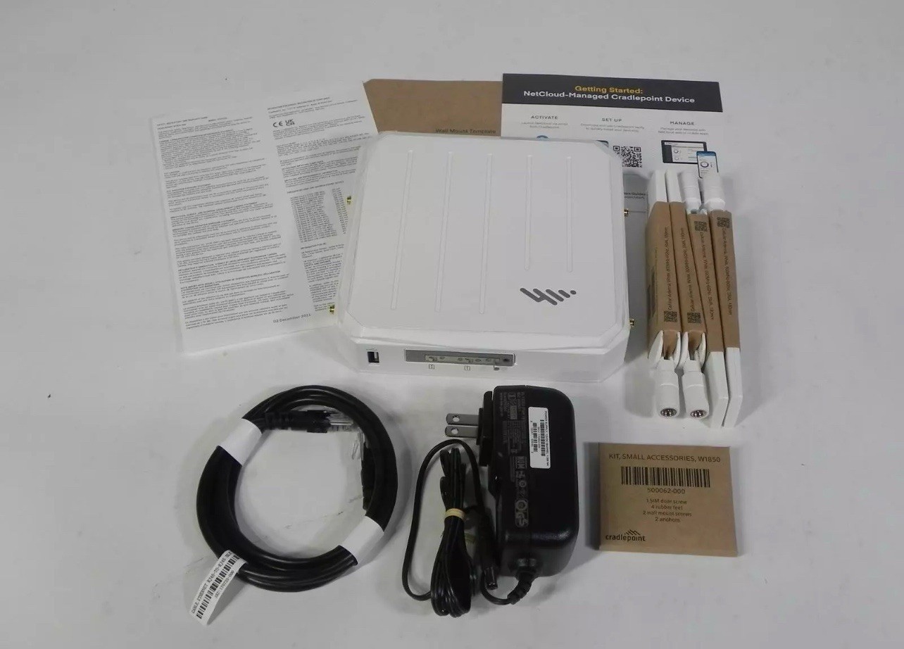 CRADLEPOINT W-SERIES 5G WIDEBAND BRANCH ADAPTER MODEM W1850-5GB ROUTER NEW