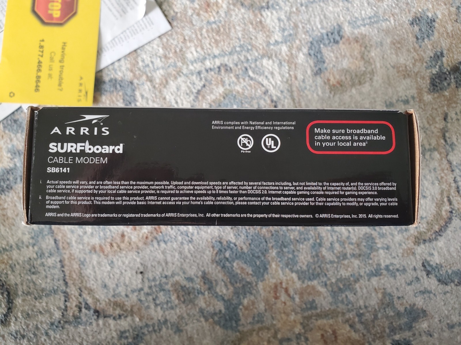 ARRIS SURFboard SB6141 Modem 400 Series 8×4 DOCSIS 3.0 343 Mbps Open Box Works