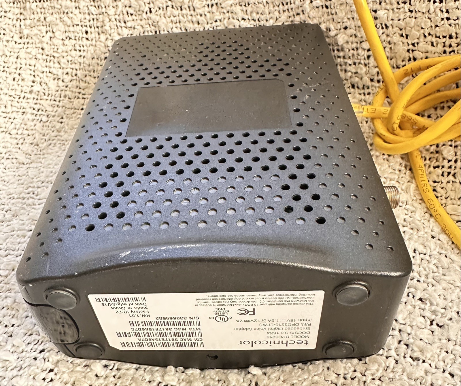 Technicolor DPC3216 DOCSIS 3.0 16X4 WiFi Cable Modem Router