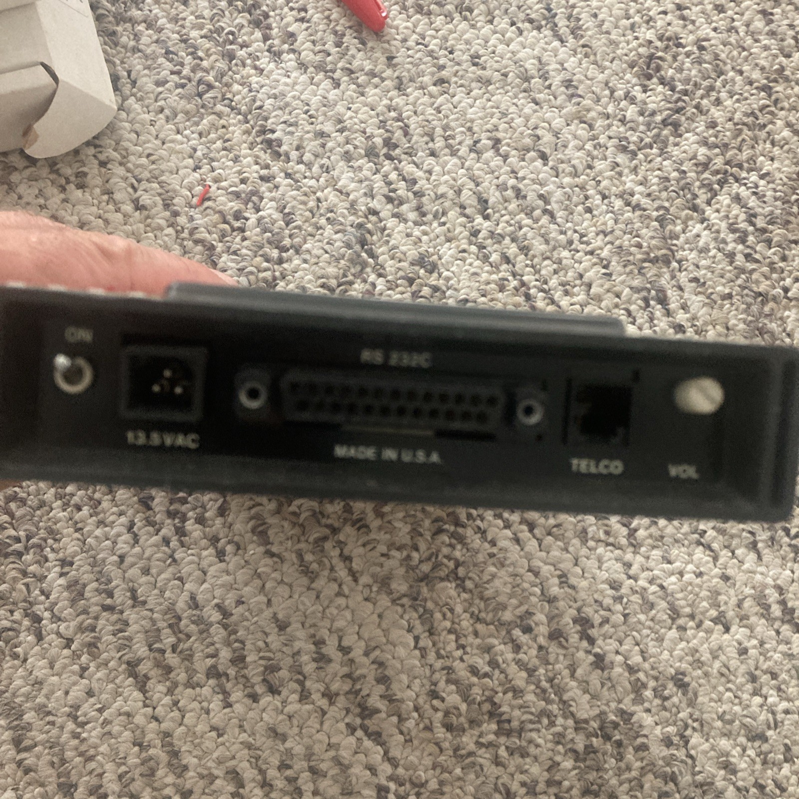 Hayes Microcomputer Smartmodem 1200 PC Modem w/ AC Adapter Power Works !