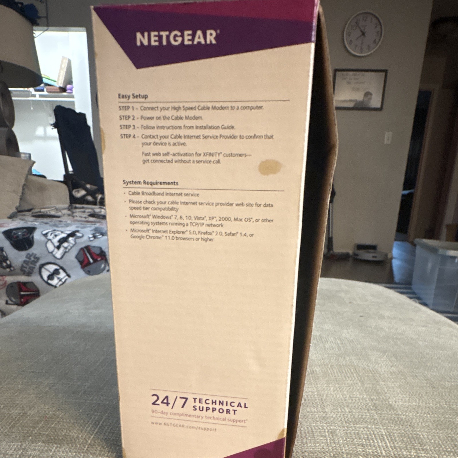 NETGEAR CM700 Cable Modem DOCSIS 3.0 32×8 1.4 Gbps CM700-1AZNAS