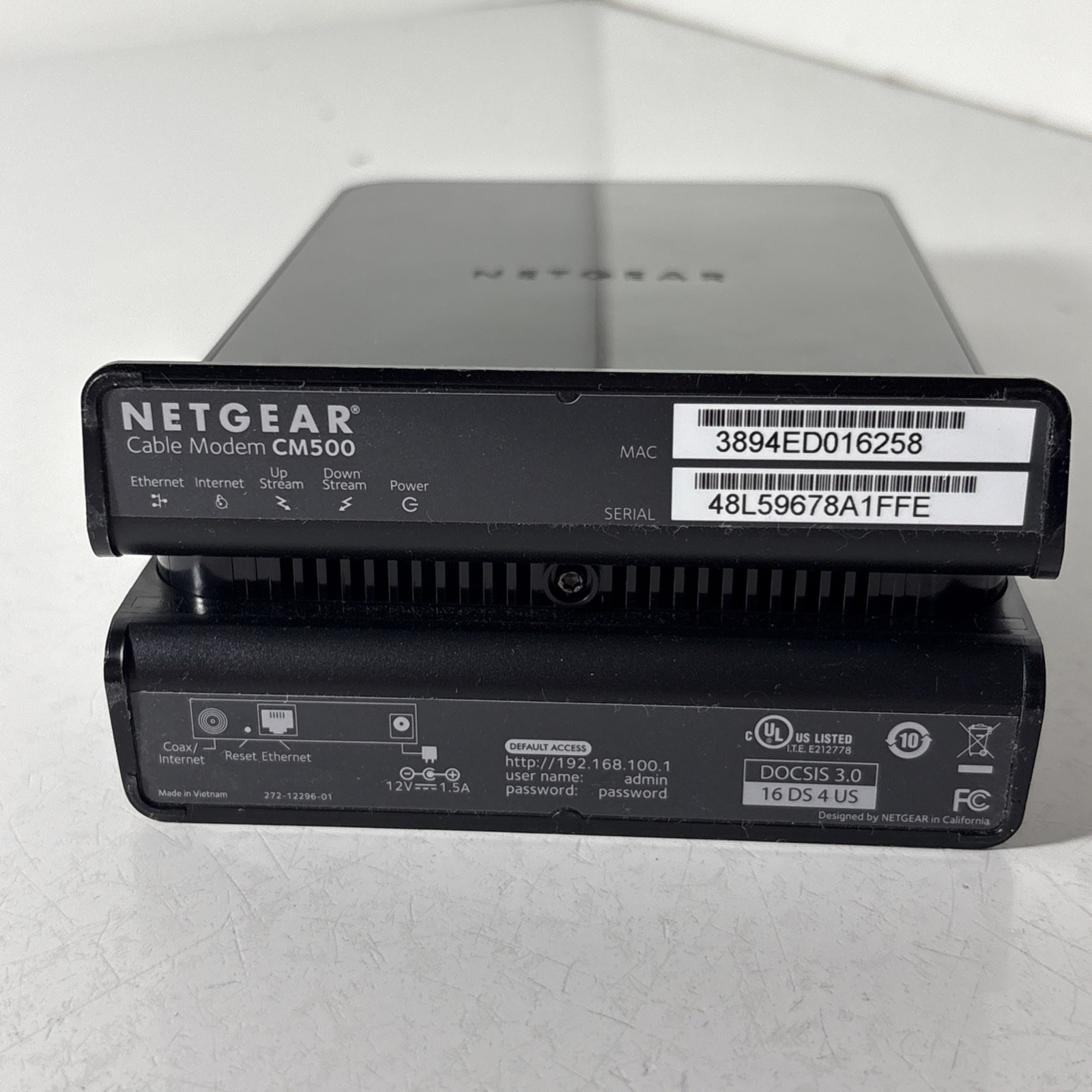 Net-gear Cable Modem CM500 & AC1200 WiFi Range Extender