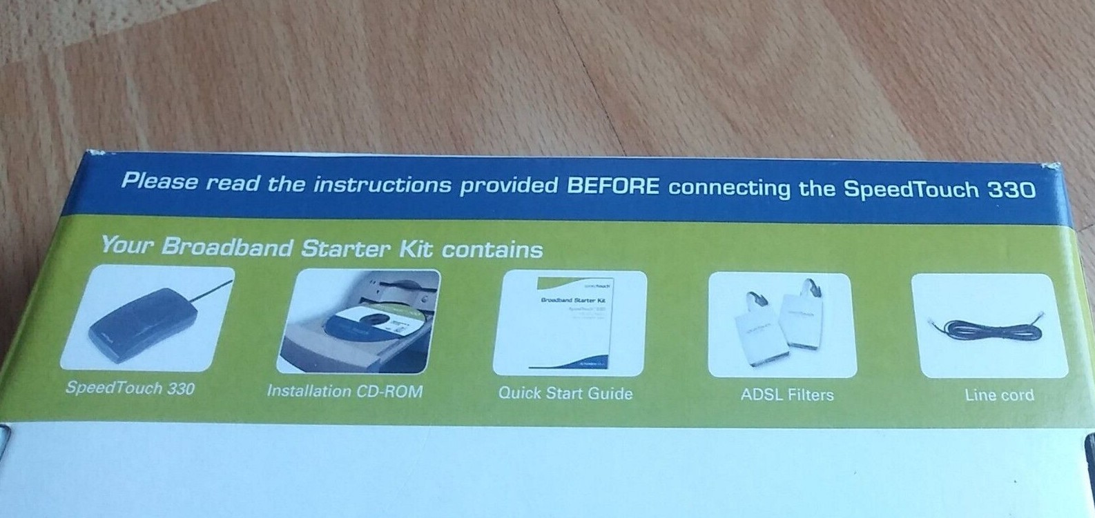 Speedtouch 330 Broadband Starter Kit – USB ADSL Modem – Windows Mac – New Sealed