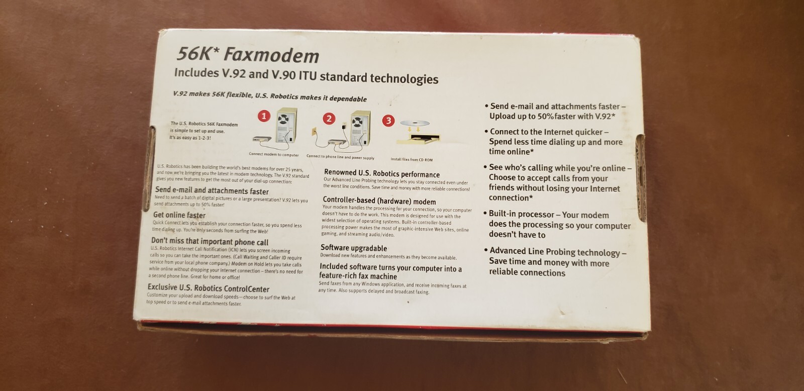 US Robotics USR5686E 56k V.92 External Faxmodem Model 5686E