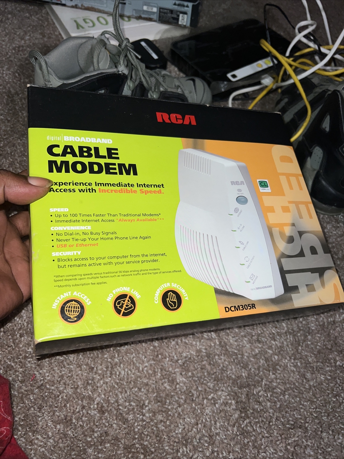 RCA DIGITAL BROADBAND CABLE MODEM MODEL dcm305r